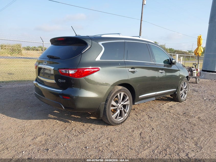 Vin: 5n1al0mm6ec500044, lot: 46293617, infiniti qx60 20144