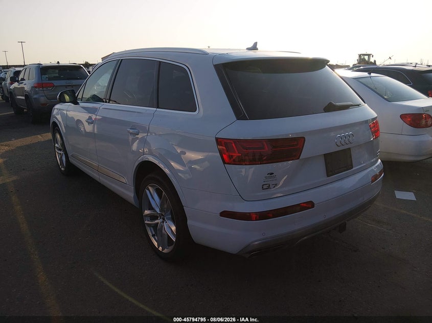 Vin: wa1vaaf75jd053830, lot: 46293626, audi q7 3.0t premium 20183