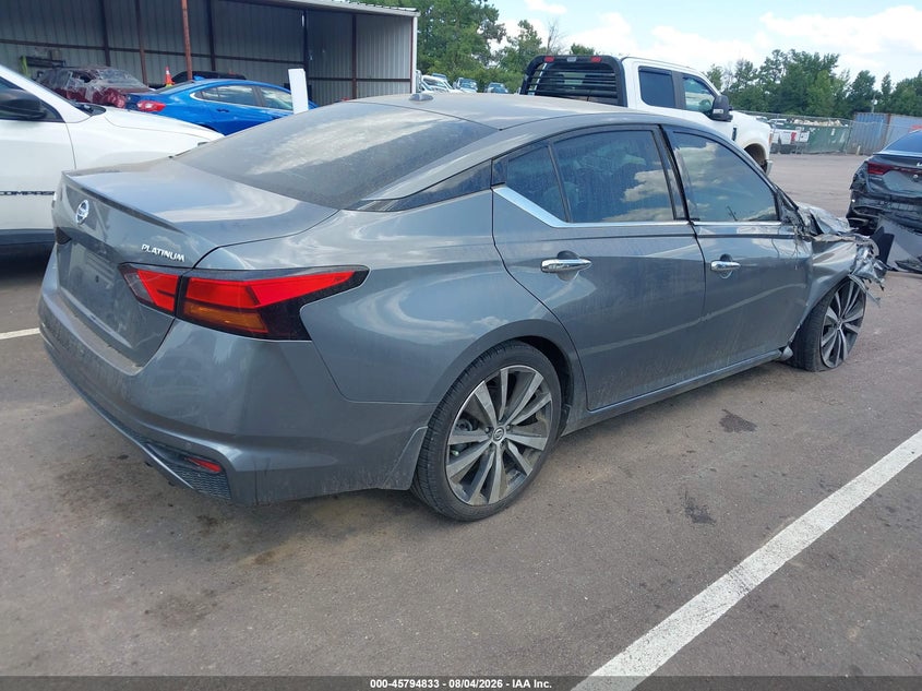 Vin: 1n4bl4fv1kc102442, lot: 46293664, nissan altima 2.5 platinum 20194
