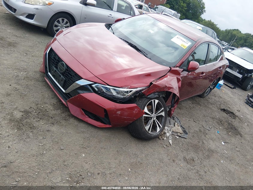 Vin: 3n1ab8cv6my252001, lot: 46293686, nissan sentra sv xtronic cvt 20212