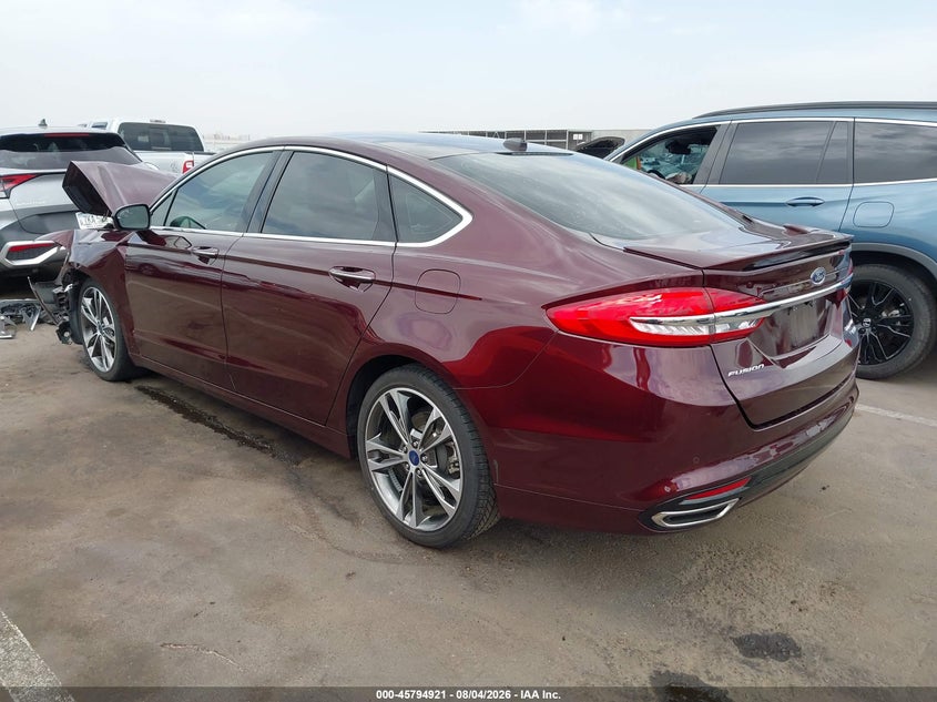 Vin: 3fa6p0k96hr229155, lot: 46293752, ford fusion titanium 20173