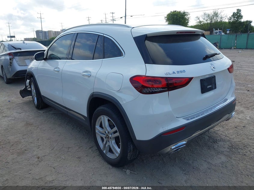 Vin: w1n4n4gb8mj246546, lot: 46293761, mercedes-benz gla 250 20213