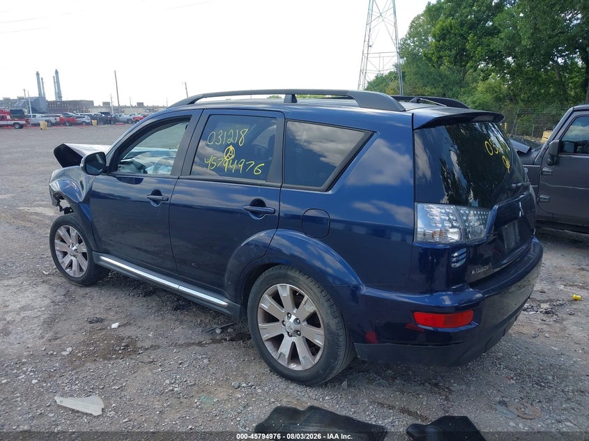 Vin: ja4jt3aw7bu031218, lot: 46293807, mitsubishi outlander se 20113