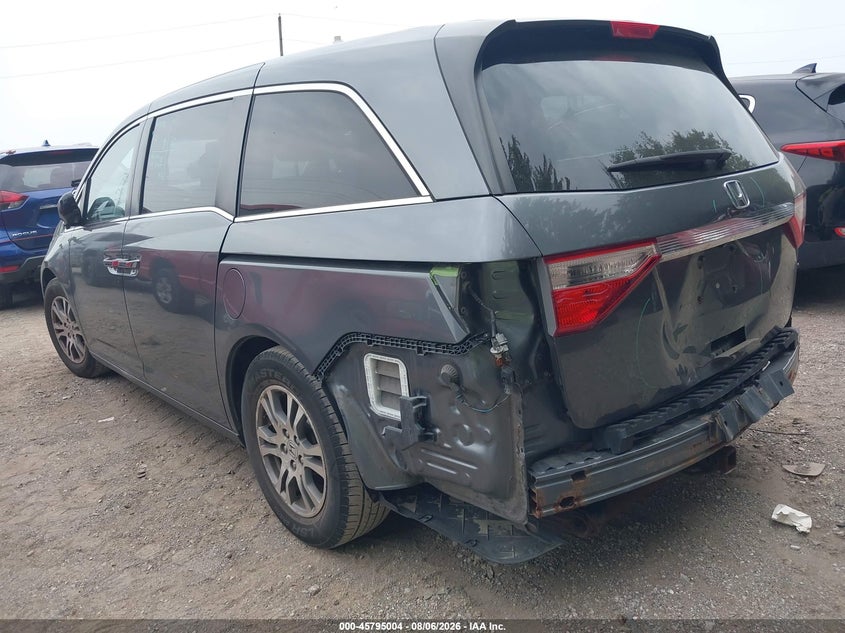 Vin: 5fnrl5h68db025935, lot: 46293835, honda odyssey ex-l 20133