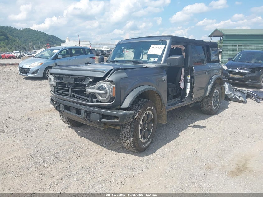 Vin: 1fmde5bh0nla99133, lot: 46293876, ford bronco big bend 20222