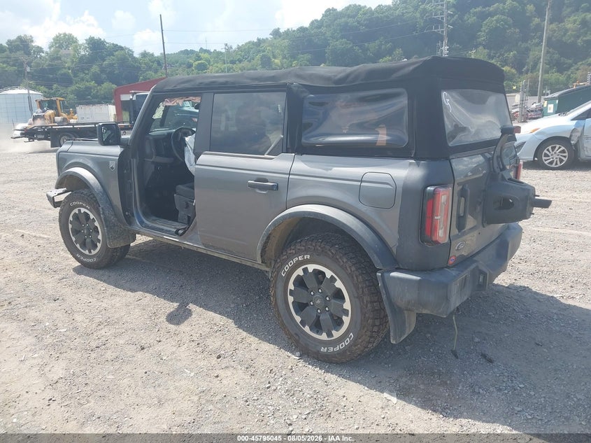 Vin: 1fmde5bh0nla99133, lot: 46293876, ford bronco big bend 20223