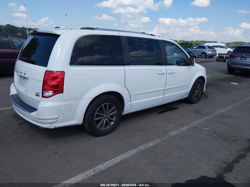 Vin: 2c4rdgcg4hr848154, lot: 46293902, dodge grand caravan sxt 20174