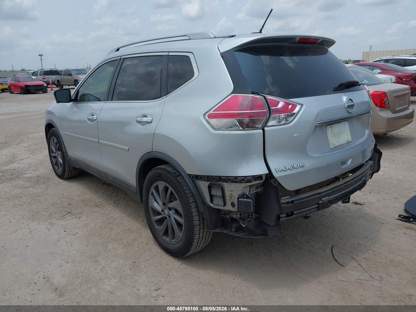 Vin: 5n1at2mtxgc915423, lot: 46293931, nissan rogue sl 20163