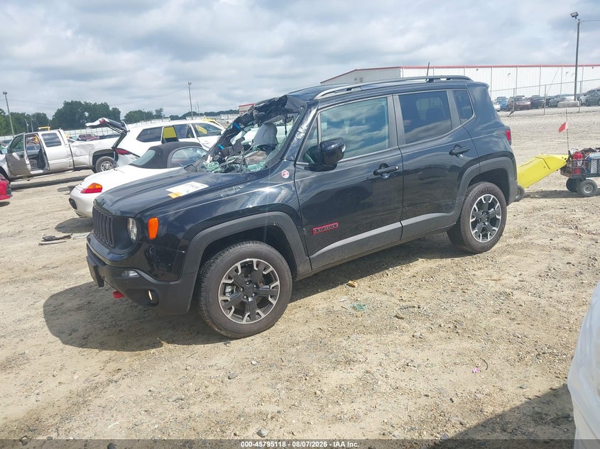 Vin: zacnjdc14ppp40330, lot: 46293949, jeep renegade trailhawk 4x4 20232