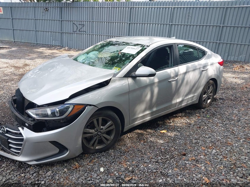 2018 Hyundai Elantra Sel, Удар спереди, IAAI, VIN KMHD84LF8JU717902 — фото 2