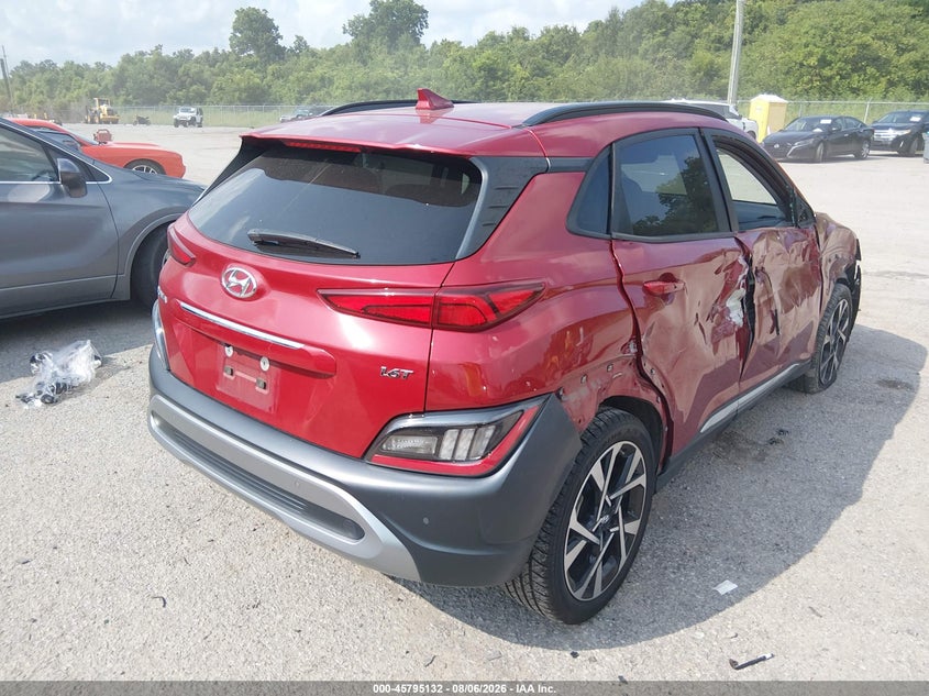 Vin: km8k53a30nu927709, lot: 46293963, hyundai kona limited 20224