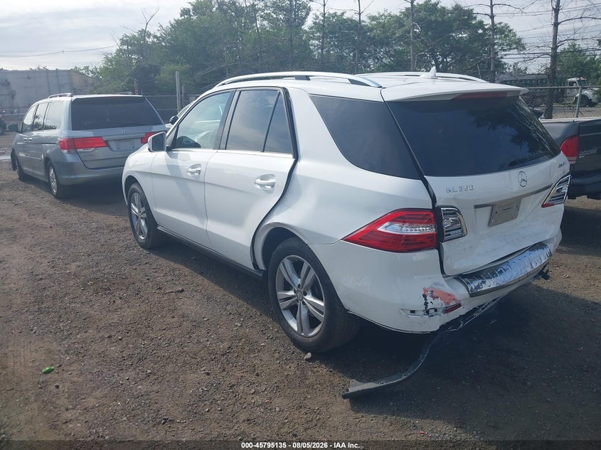 Vin: 4jgda5hb6fa548651, lot: 46293966, mercedes-benz ml 350 4matic 20153