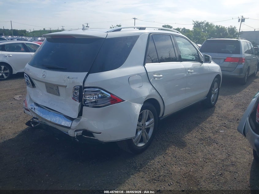 Vin: 4jgda5hb6fa548651, lot: 46293966, mercedes-benz ml 350 4matic 20154