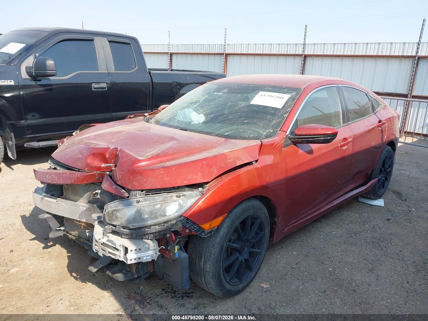 Vin: 19xfc2f60ke018081, lot: 46294031, honda civic lx 20192