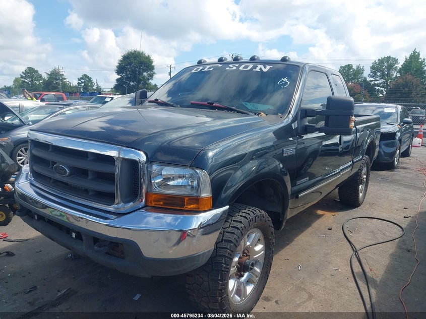 1999 Ford F250, Right Rear, IAAI, VIN 1FTNX21F3XEE46690 — photo 2