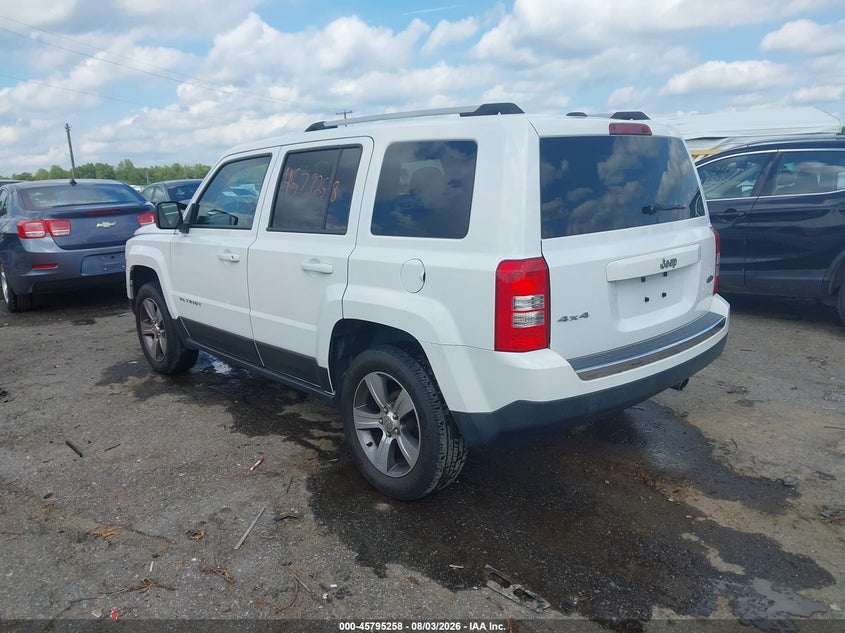 Vin: 1c4njrfb2hd181316, lot: 46294089, jeep patriot high altitude 20173