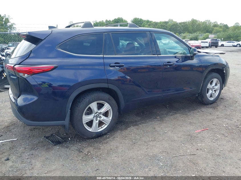 Vin: 5tdzarah7ns517359, lot: 46294105, toyota highlander hybrid le 20224