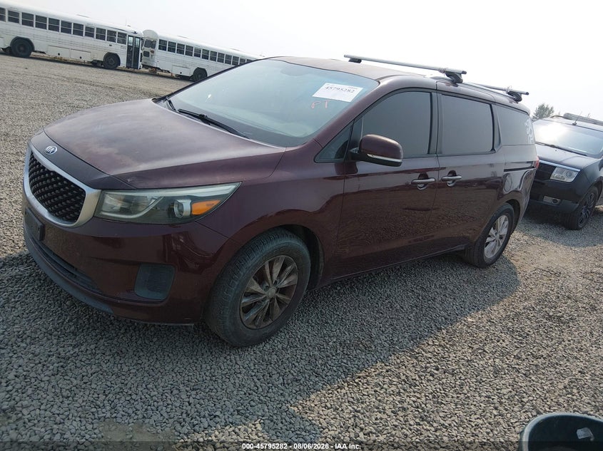 Vin: kndmb5c19g6095193, lot: 46294113, kia sedona lx 20162