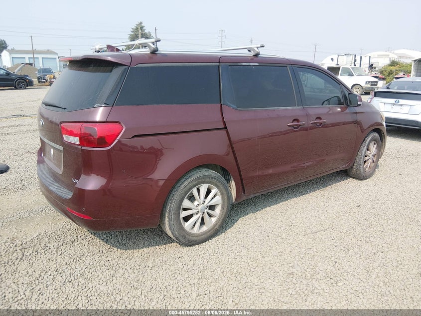 Vin: kndmb5c19g6095193, lot: 46294113, kia sedona lx 20164