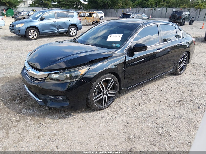 Vin: 1hgcr2f13ha057122, lot: 46294195, honda accord sport se 20172