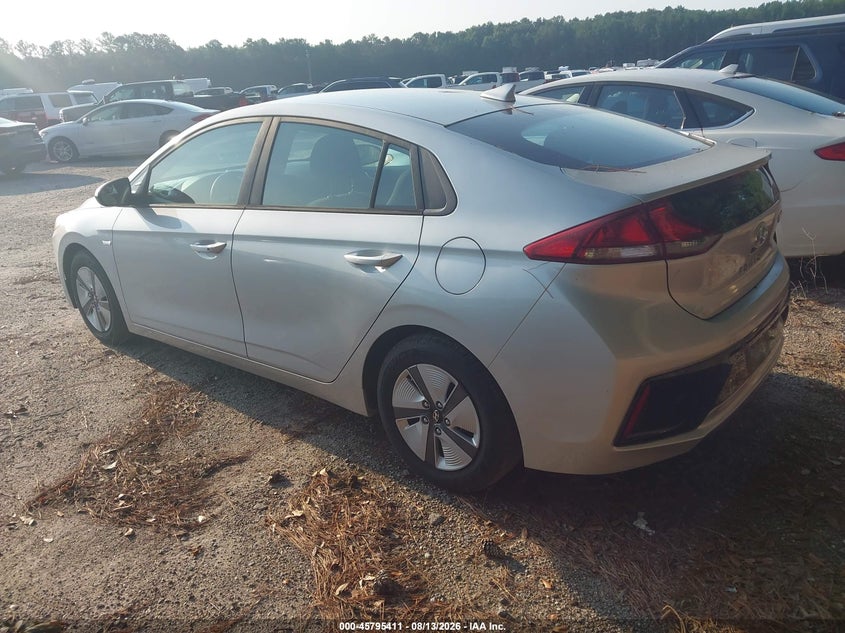 Vin: kmhc65lcxju099897, lot: 46294241, hyundai ioniq hybrid blue 20183