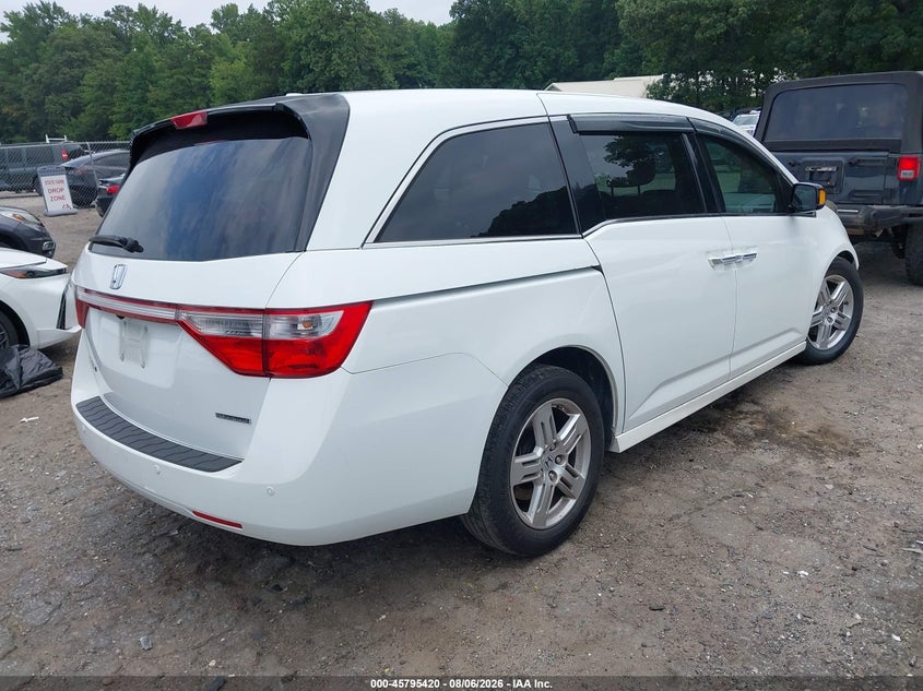 Vin: 5fnrl5h91bb011947, lot: 46294252, honda odyssey touring/touring elite 20114