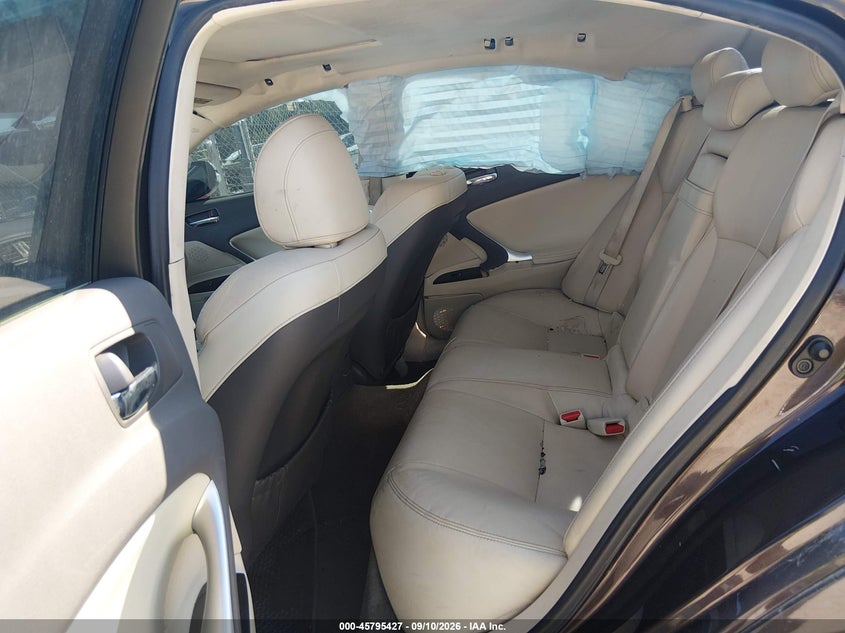 LEXUS IS 250 2012 VIN JTHBF5C25C5160818