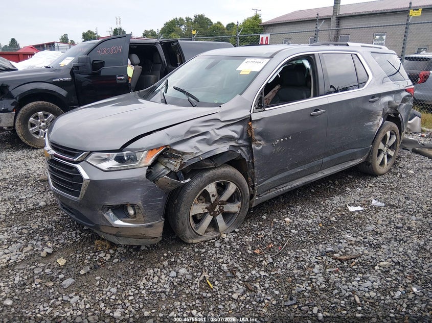 Vin: 1gnevhkw5jj255737, lot: 46294292, chevrolet traverse lt leather 20182