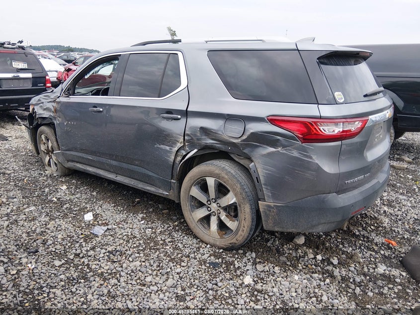 Vin: 1gnevhkw5jj255737, lot: 46294292, chevrolet traverse lt leather 20183