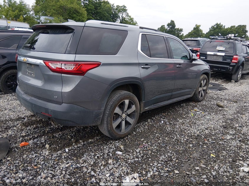 Vin: 1gnevhkw5jj255737, lot: 46294292, chevrolet traverse lt leather 20184