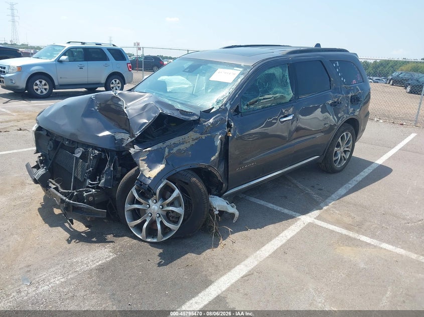 Vin: 1c4sdjet5jc100990, lot: 46294301, dodge durango citadel anodized platinum awd 20182