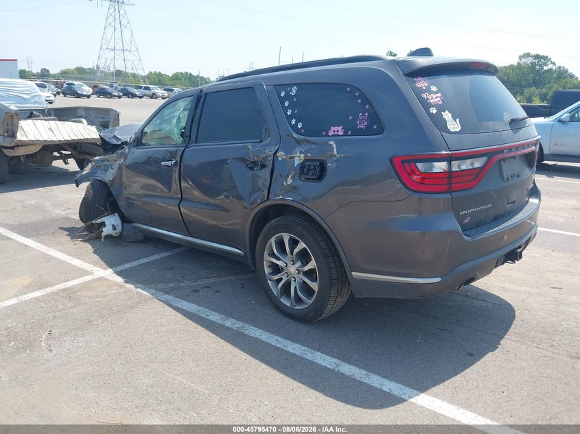 Vin: 1c4sdjet5jc100990, lot: 46294301, dodge durango citadel anodized platinum awd 20183