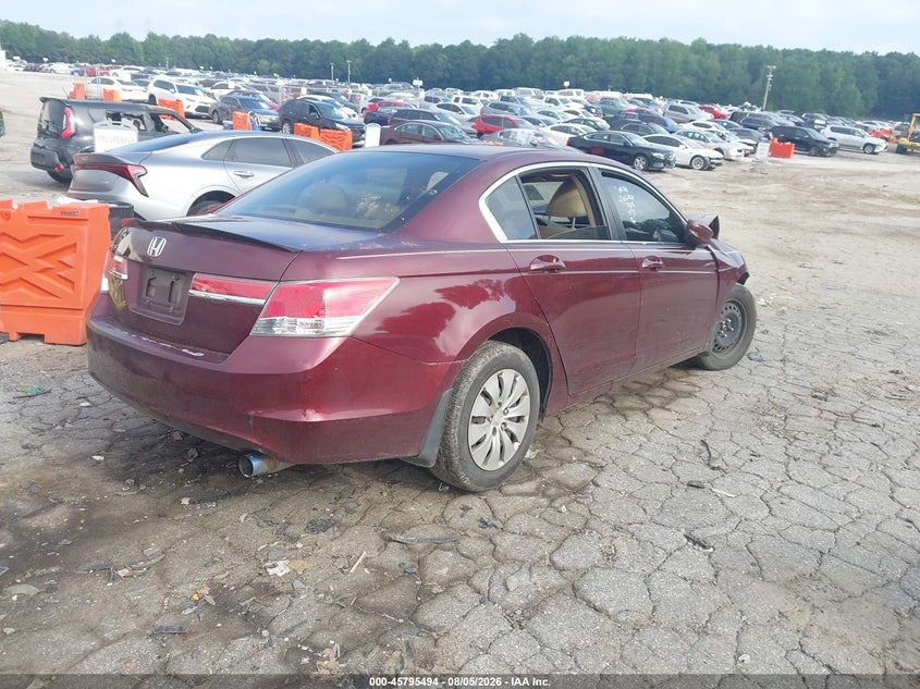 2012 HONDA ACCORD SDN auction photo 4