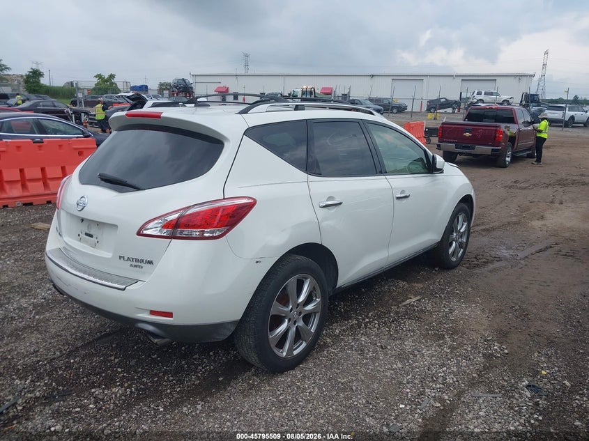 Vin: jn8az1mwxew520388, lot: 46294340, nissan murano le 20144