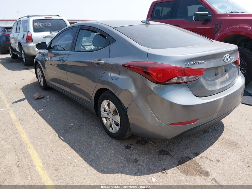 Vin: kmhdh4ae7gu650230, lot: 46294377, hyundai elantra se 20163