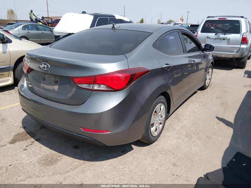 Vin: kmhdh4ae7gu650230, lot: 46294377, hyundai elantra se 20164
