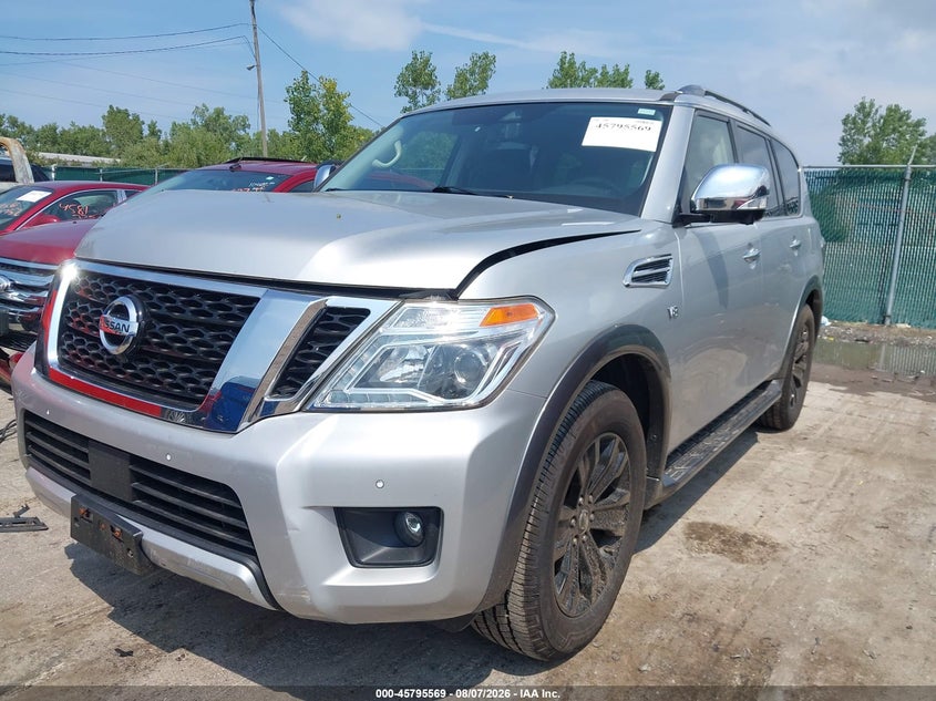Vin: jn8ay2ne3j9734100, lot: 46294400, nissan armada platinum 20182