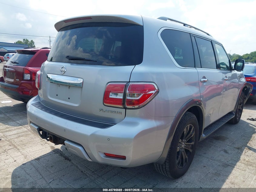 Vin: jn8ay2ne3j9734100, lot: 46294400, nissan armada platinum 20184