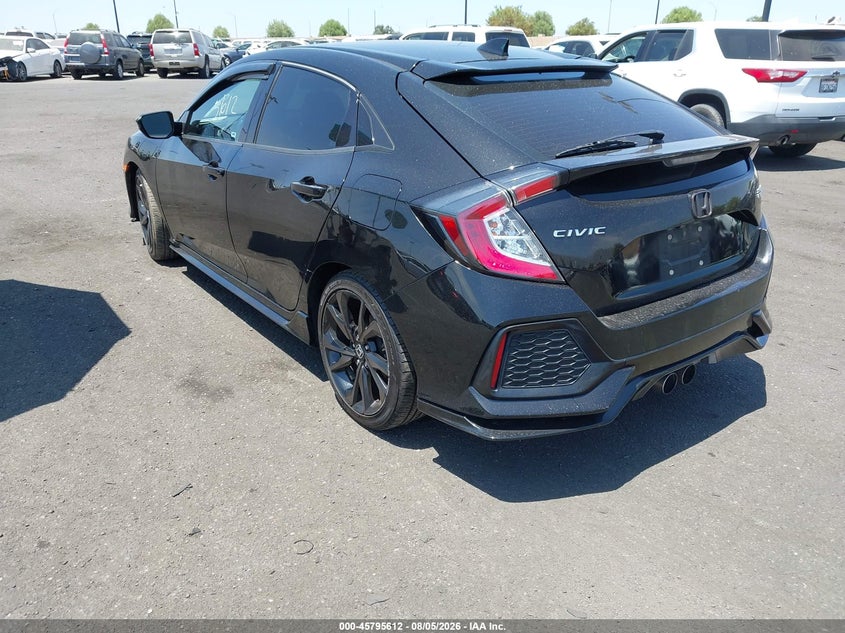 Vin: shhfk7h97hu231490, lot: 46294443, honda civic sport touring 20173
