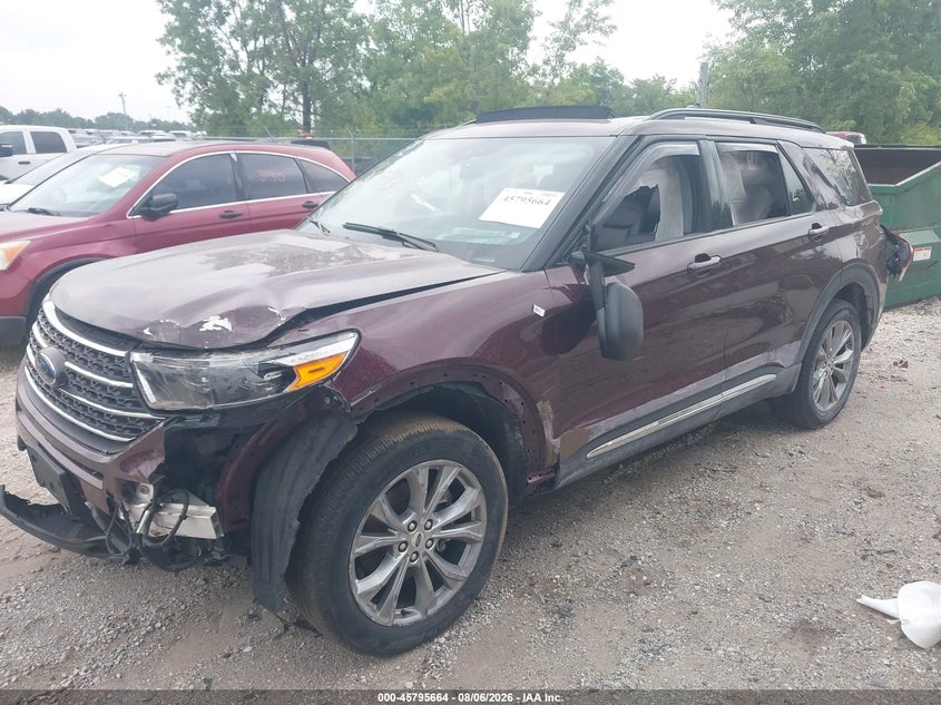 Vin: 1fmsk8dh7ngb65328, lot: 46294495, ford explorer xlt 20222
