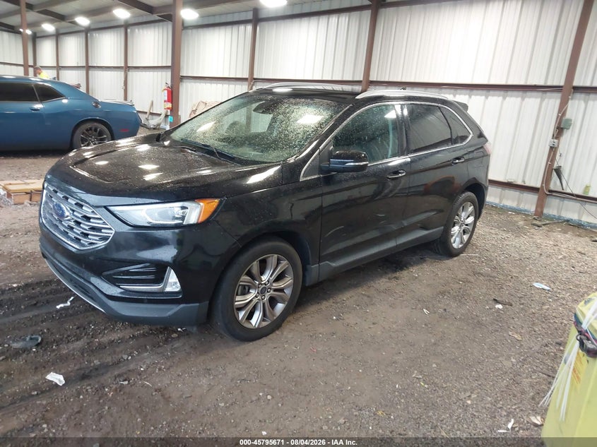 Vin: 2fmpk4k94lba81658, lot: 46294502, ford edge titanium 20202