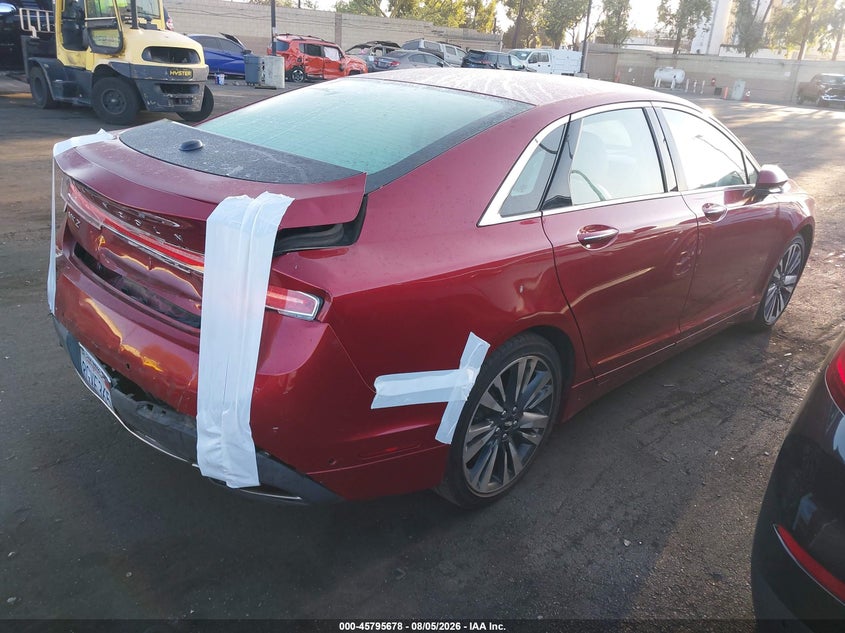 Vin: 3ln6l5mu4kr604631, lot: 46294508, lincoln mkz hybrid reserve ii 20194