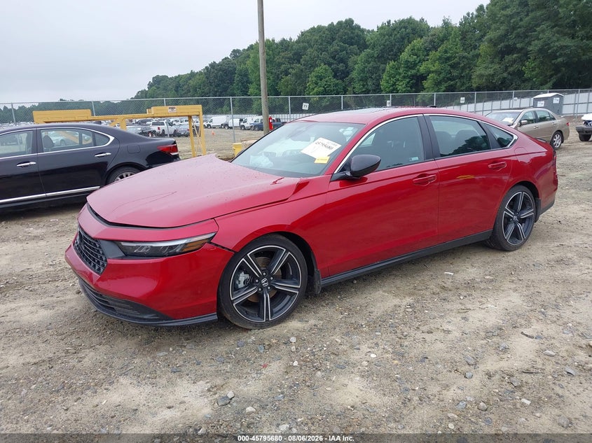Vin: 1hgcy2f58sa089450, lot: 46294511, honda accord hybrid sport 20252