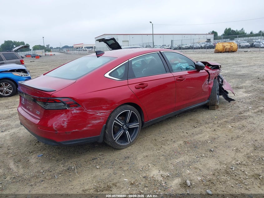 Vin: 1hgcy2f58sa089450, lot: 46294511, honda accord hybrid sport 20254