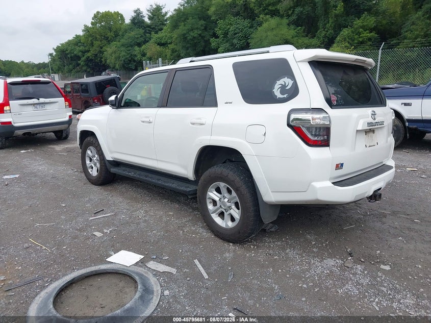 Vin: jtebu5jr4g5310572, lot: 46294512, toyota 4runner sr5 20163