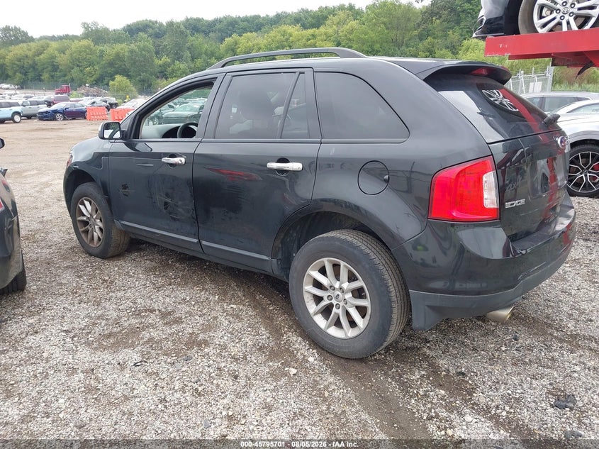 Vin: 2fmdk3gc2eba58559, lot: 46294532, ford edge se 20143