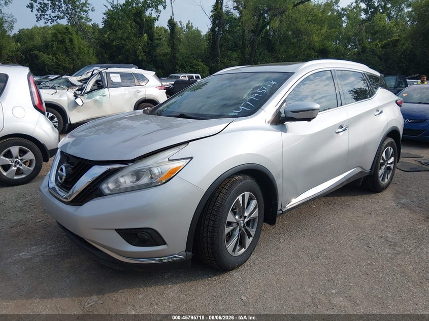 Vin: 5n1az2mh0gn100596, lot: 46294549, nissan murano platinum/s/sl/sv 20162