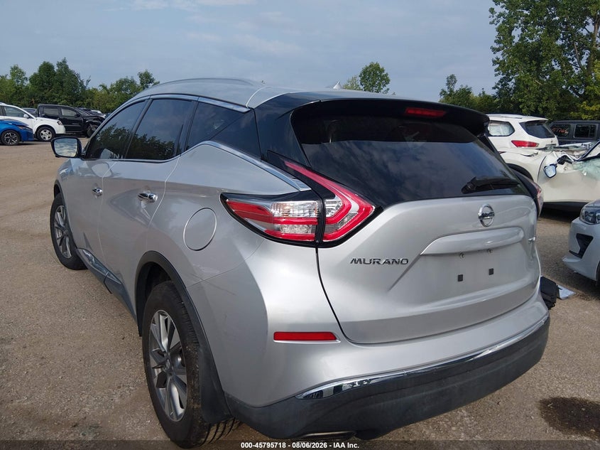 Vin: 5n1az2mh0gn100596, lot: 46294549, nissan murano platinum/s/sl/sv 20163