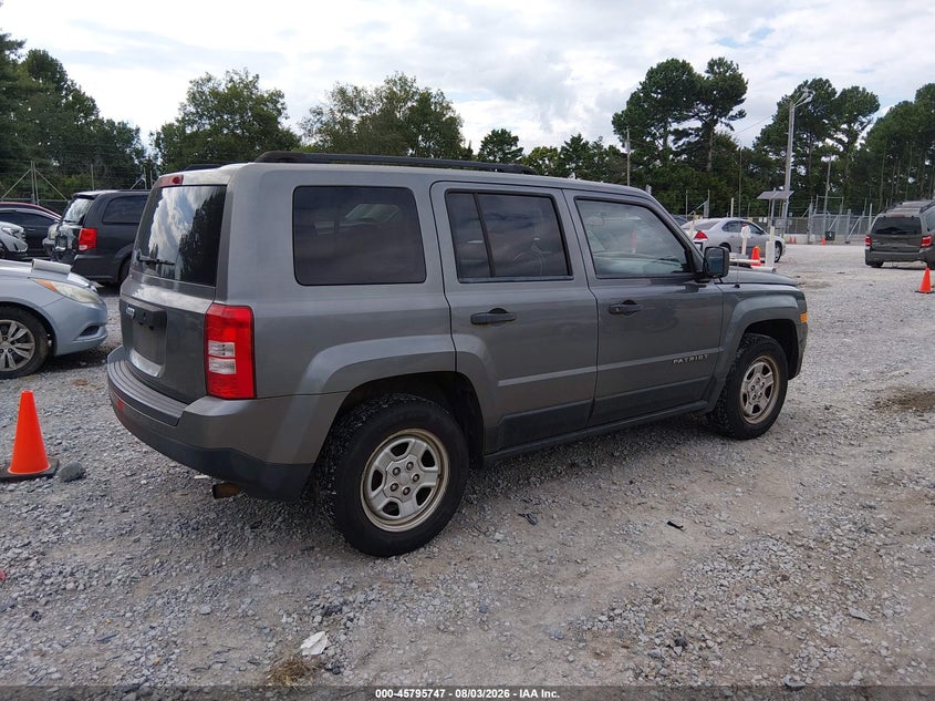 Vin: 1c4njpba0dd109753, lot: 46294578, jeep patriot sport 20134