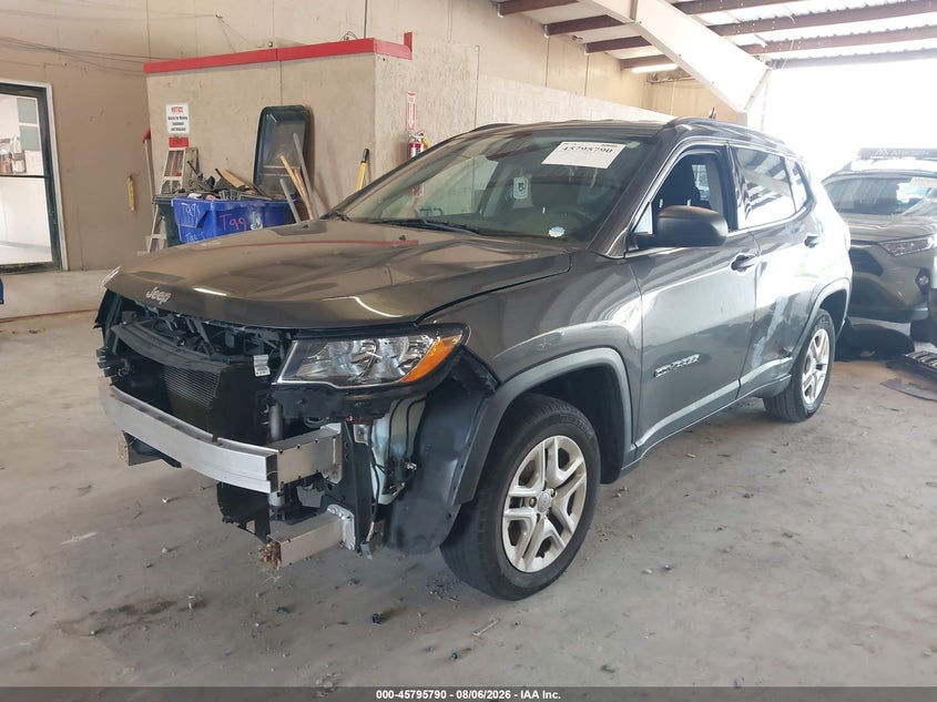 Vin: 3c4njcab3mt535112, lot: 46294621, jeep compass sport fwd 20212